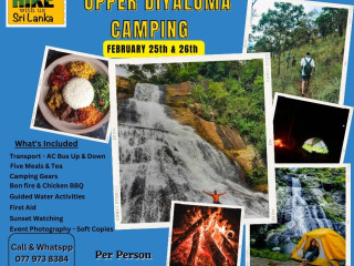 Upper Diyaluma Camping One Night & Two Days
