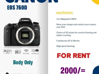 Camera & Lens For Rent