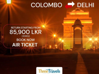 Colombo to Delhi Air Tickets
