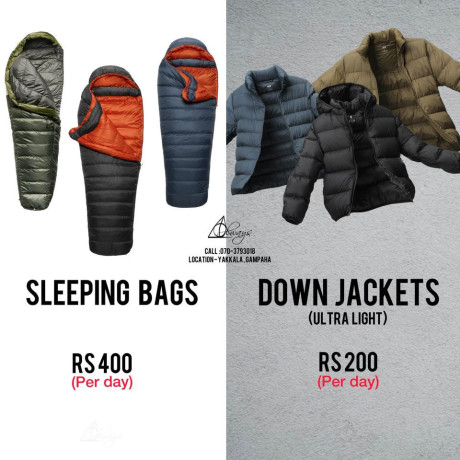 sleeping-bags-and-other-equipments-for-rent-big-0