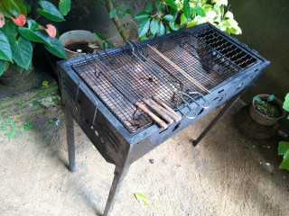 Camping Light  weight Mini Gas Stove and  Charcoal BBQ Grill For Rent