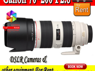 Canon 70 200 DSLR Camera Lens For Rent ONLY