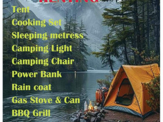 Equipment needed for camping