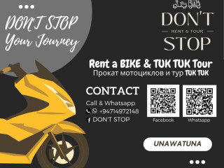 Rent a Bike and Tuk Tuk Tours Unawatuna