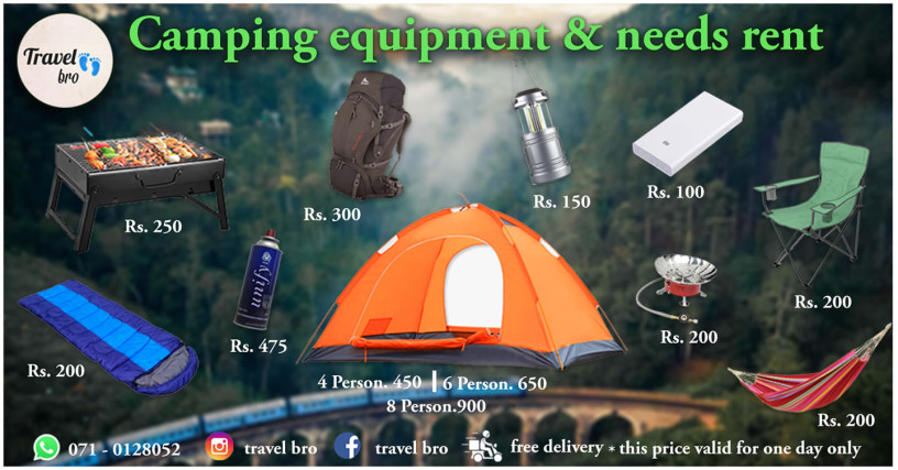 camping-equipment-needs-rent-kalutara-colombo-gampaha-big-0