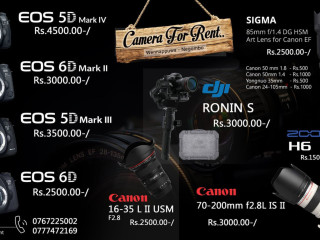 Camera For Rent..