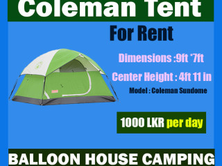 4 Person Coleman Camping Tents for rent