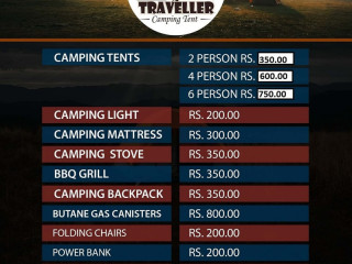 Peliyandala to rent camping equipment